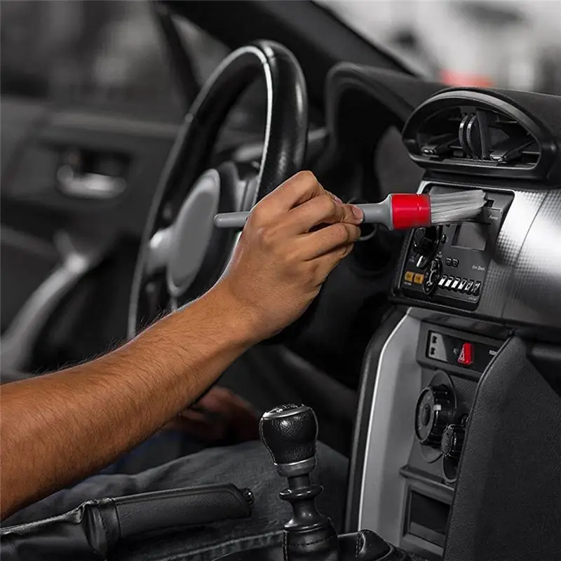 Car Detailing Crevice Detail Brush For Wheels,Tires, Engine Bay, Leather Seats, Door Panels-T61C