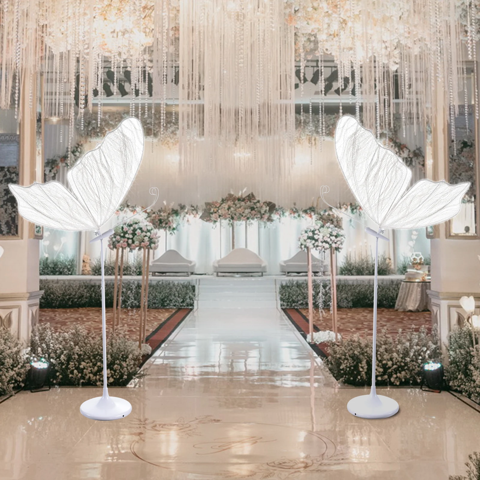 2팩 55.1-70.8인치(조절 가능) 나비 플로어 램 - Decor Lighting Floor Lamps 리뷰 및 가격