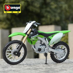 Bburago 1:18 Kawasaki KX 450F Die Cast Vehicles Collectible Motorcycle Model Toys