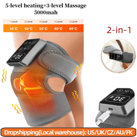Knee Massager 3 in 1 Cordless Thermal Pad Shoulder Vibration Leg Arm Joint Brace Muscle Relax Joint Brace Muscle Relaxation