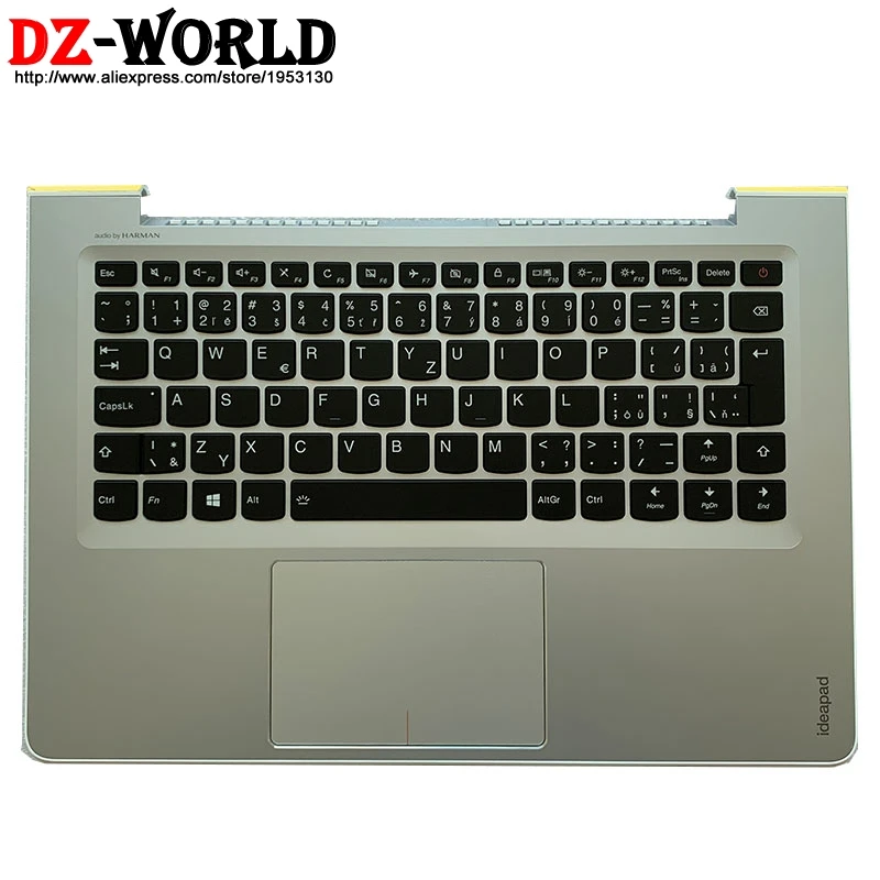 Czech Backlit Keyboard With Shell C Cover Palmrest Upper Case for Lenovo Ideapad 510s 13 13IKB 13ISK Laptop  5CB0L45125