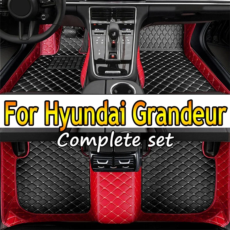 

Car mats for Hyundai Grandeur Azera IG 2019 ~ 2022 anti-dirt pad carpets leather floor mat rugs pad interior parts car accessori