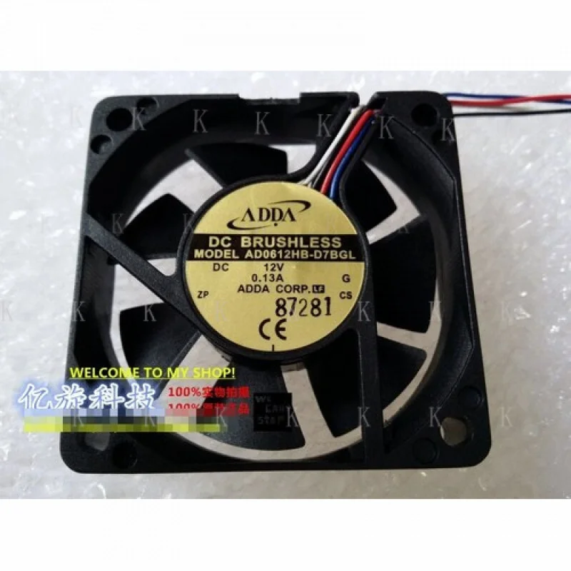 

C for ADDA 6015 6CM AF0612HB-D7BGL 12V 0.13A 4-wire ultra quiet cooling fan