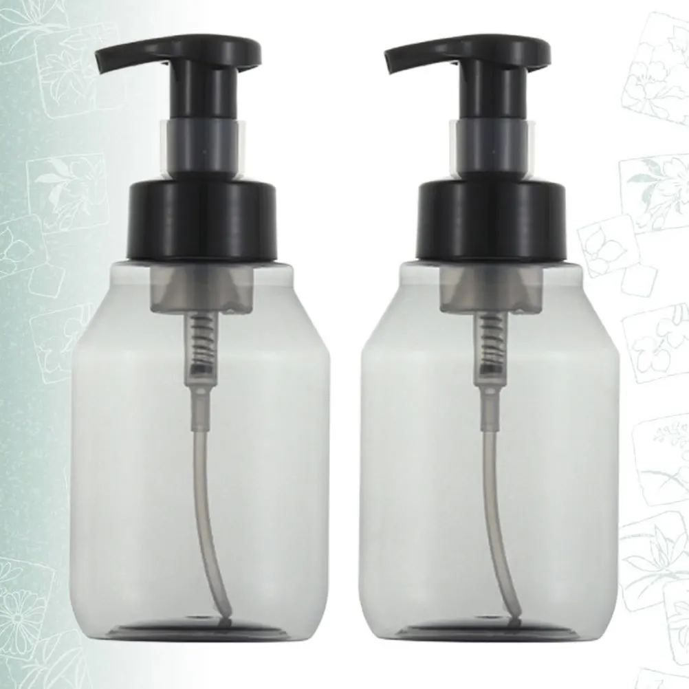 

2pcs 350Ml Foaming Pump Bottle Large Capacity Reusable Travel Containers For Shampoo Conditioner Lotion Bodywash Portable