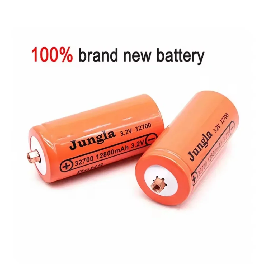 100% Original 32700 3,2 V 12800mAh lifepo4 batería recargable profesional batería de fosfato de hierro y litio con tornillo