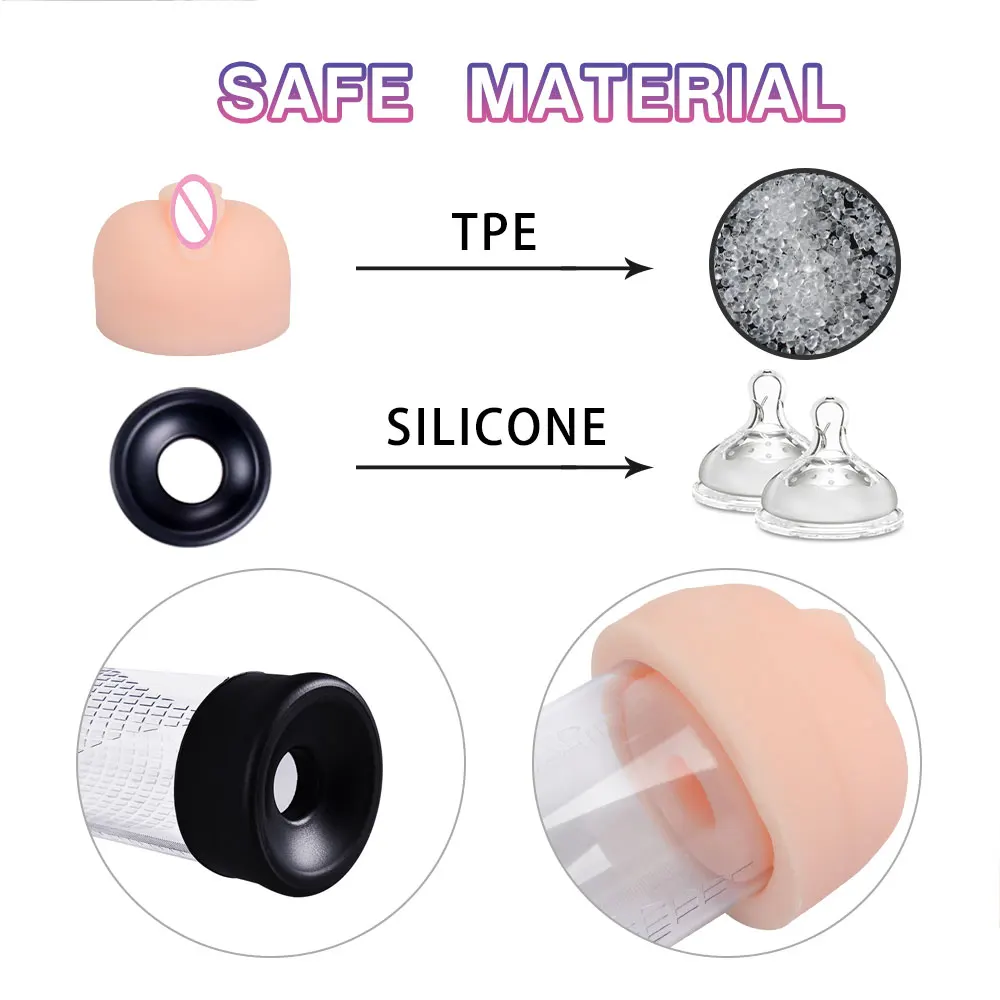 Accessories For Penis Pump Cylinder Penis Extender For Men Penise Enlargement Vacuum Pump Ring Replacement Sleeve Flask Part