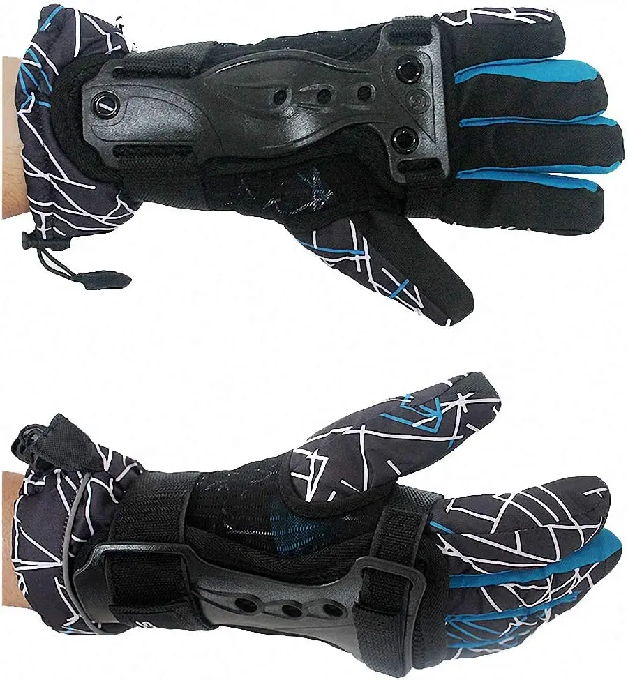 CTHOPER Ski-Handgelenkschutz-Handschuhe, Rollschuhlaufen, Handgelenk, Handflächen, Schutzausrüstung, Handgelenkstütze für Snowboarden, Skateboarden,