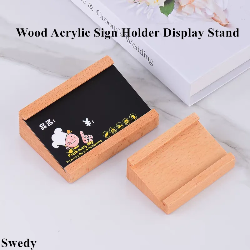 90x54mm Table Acrylic Sign Holder Display Stand Restaurant Menu Paper Holder Photo Picture Poster Frame Price Label Card Tags