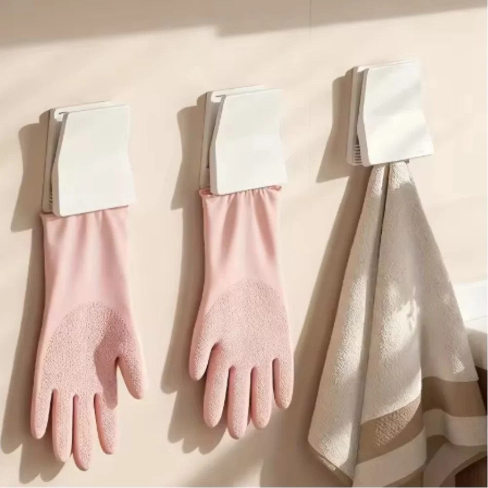 4-Pack Toothbrush Holder Clips ABS Anti-Slip Storage Hooks For Bathroom And Kitchen Space Saving Organizer For Toothpaste