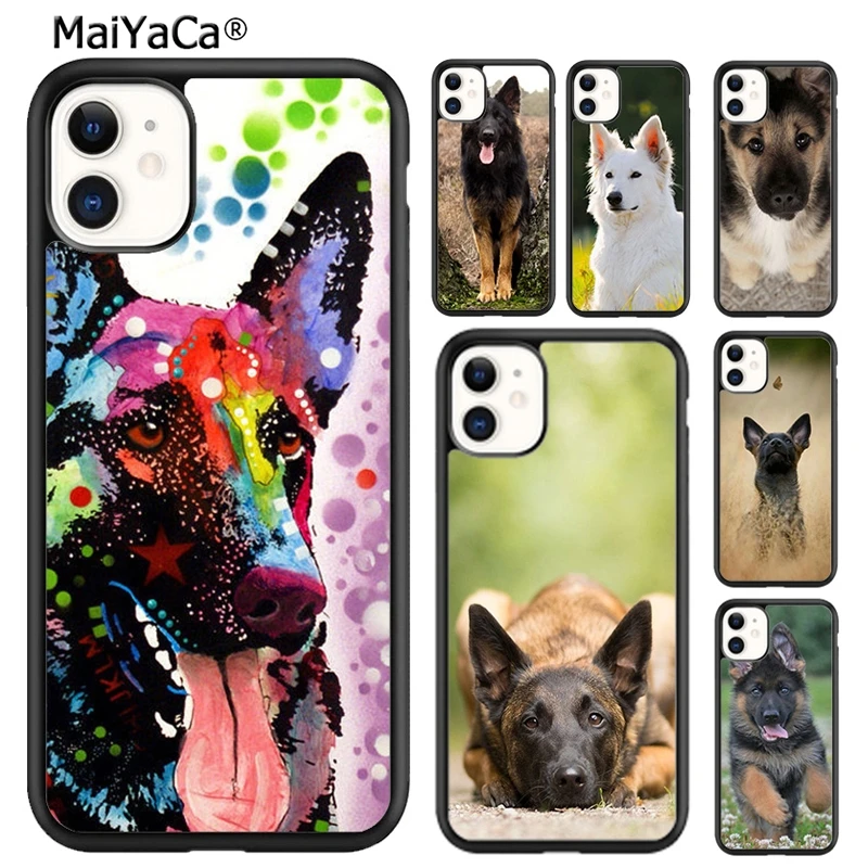 MaiYaCa Beautiful German Shepherd Dog Phone Case For iPhone 16 15 14 plus XR XS 11 12 13 pro max Shell Cover coque