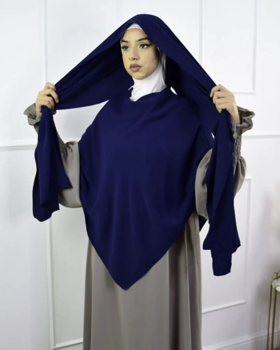 Moda muçulmano hijab abaya hijabs para mulher abayas khimar camisa feminina lenço de cabeça islâmico turbantes turbante envoltório instantâneo