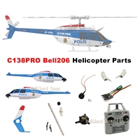 Original Parts for RC ERA C138 Pro Bell 206 Helicopter Main Blade Rotor Head Servo Motor Flight Control Board Transmitter