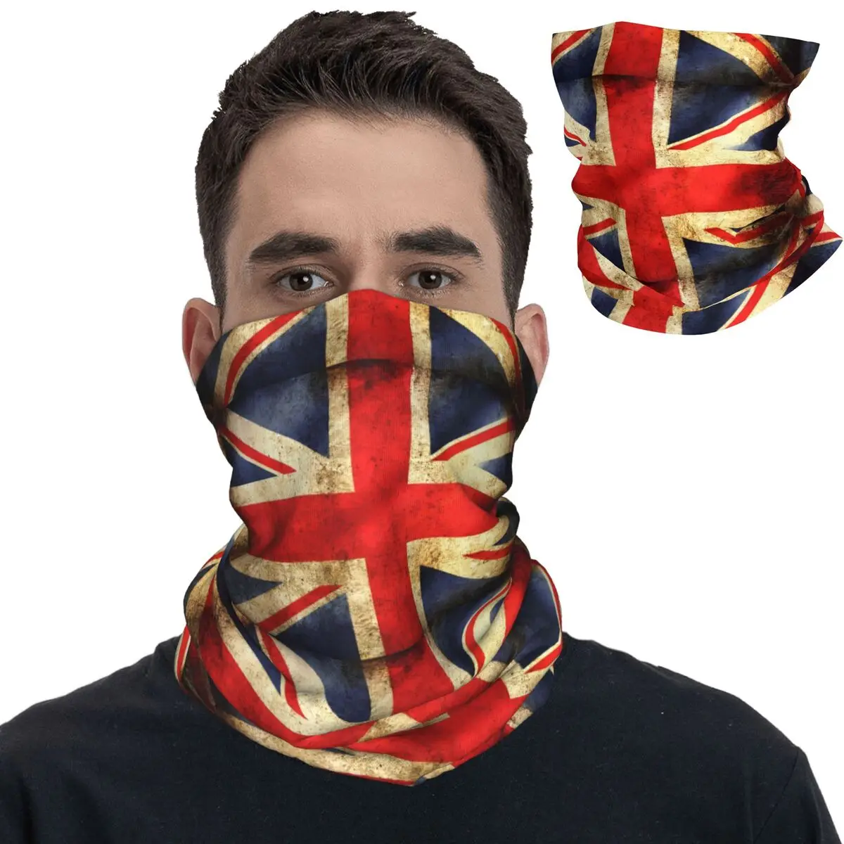 Union Jack Flag Great Britain Balaclava Riding Fishing Bicycle Mask Anti-UV Breathable Tactical Mask Spring y2k  Neck Gaiter