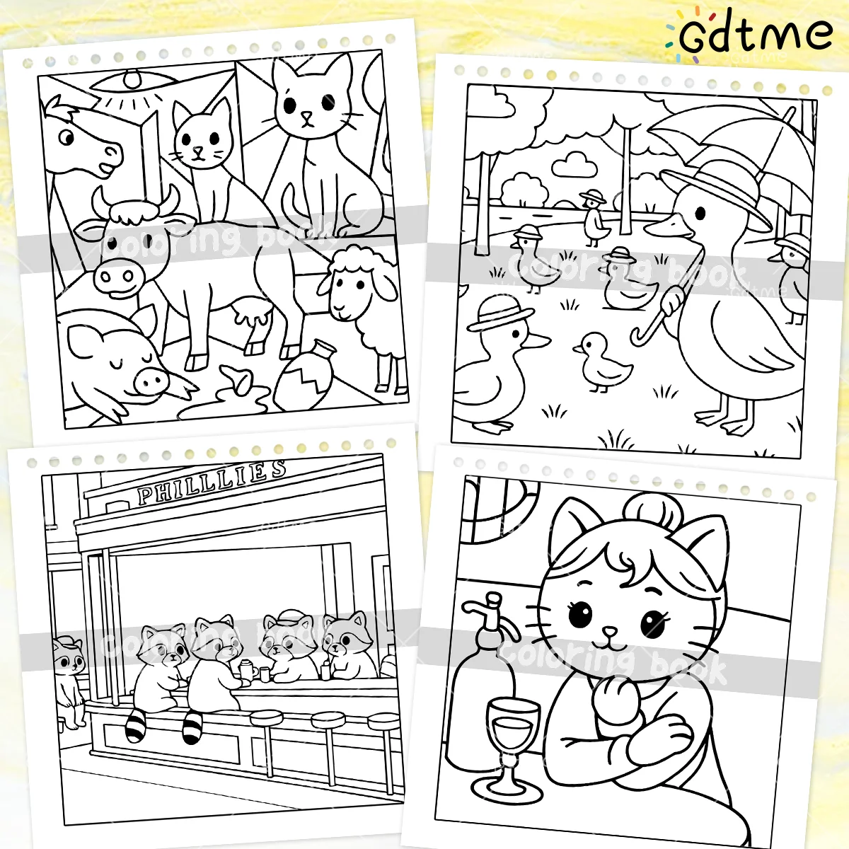 كتاب تلوين مريح للكبار ملزمة حلزونية 24 صفحة للاسترخاء ألعاب تعليمية للأطفال كتاب رسم يدوي ﻿