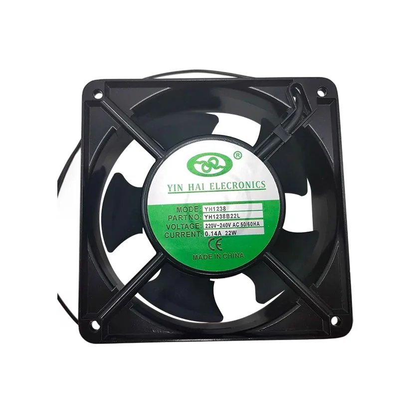 NEW ORIGINAL YH1238B22L12 AC 220V 0.14A 22W 12038 120*120*38mm 12cm COOLING FAN RADIATOR