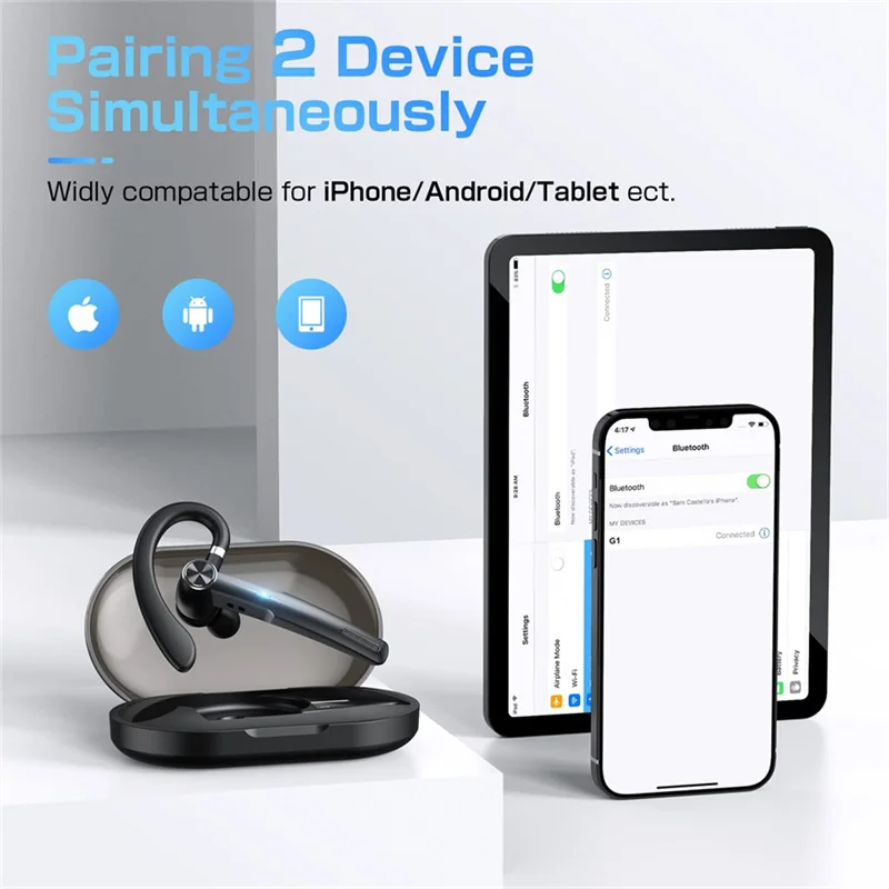 Wireless Headphones With Microphon Bluetooth Earphone Office Headset Fone De Ouvido Audifonos Con Microfono Busines Auriculares