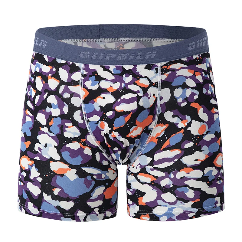 6 Piece Men's Underwear With Youth Print Trend Quick Drying Breathable Comfortable Sporty And Casual Long Flat Corner Pants image 2