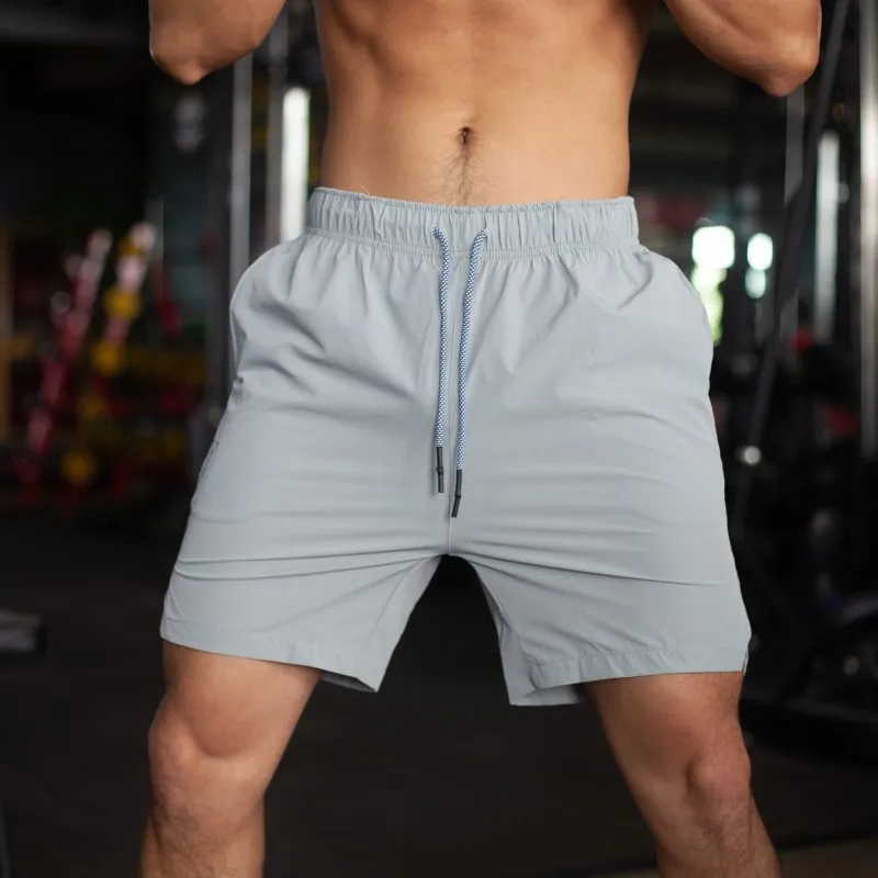 

Shorts esportivos para homens, secagem rápida, respirável, cordão, cintura, melhor para academia, corrida, ciclismo, roupa de