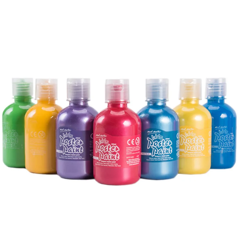 250ML Washable Kids Tempera Paint Set, Non-Toxic & Vibrant Colors, Perfect for DIY Finger Painting & Creative Art Projects