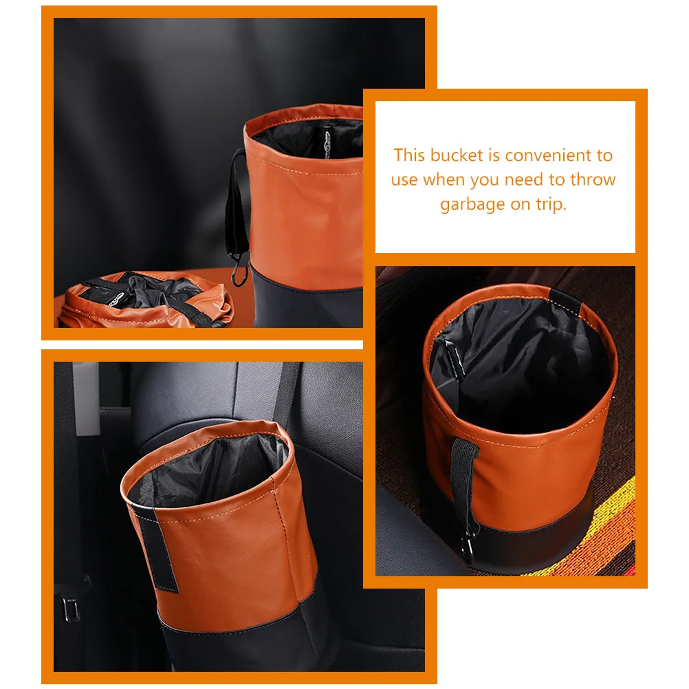 

Car Trash Can Collapsible Lightweight Large Garbage Bin Portable Camping Trash Bin Organizer Boot Organizer Car