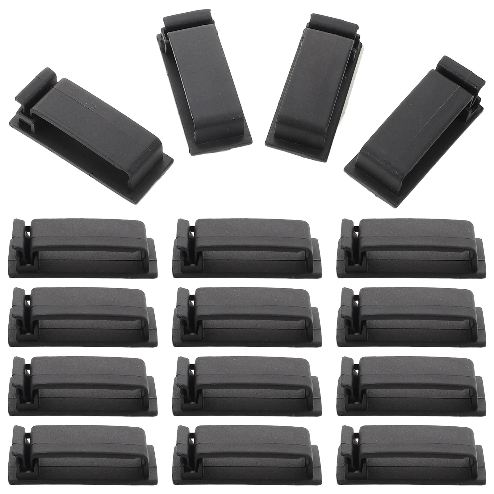 

30 Pcs Power Supply Fixing Clip Adhesive Wire Clips Cable Clear Cord Holder for Appliances Plastic Management
