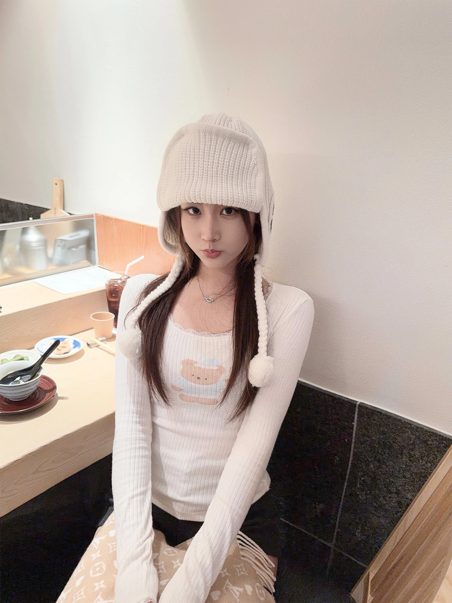 

Eyey с принтом медведя, кружевная большая U-Ne, тонкая трикотажная однотонная осенне-зимняя женская футболка с базовым слоем, внутренняя одежда