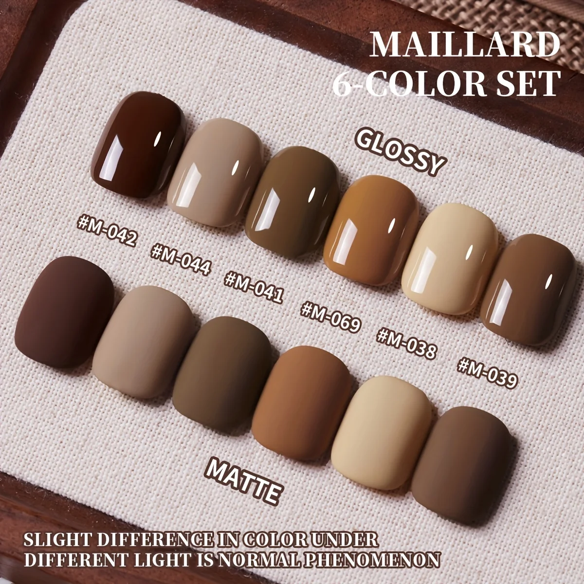 6개입 누드 브라운 젤 폴리쉬 세트, 오래 지속되는 고광택 살롱 품질 UV/LED 소프트 젤, 네일 아트 애호가에게 완벽