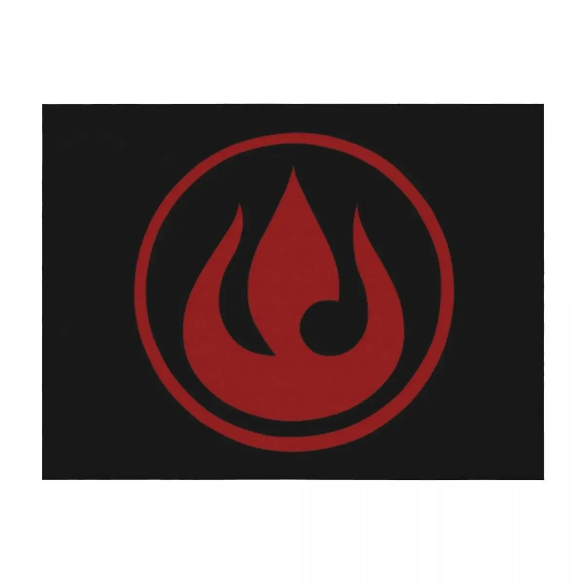 

Fire Nation (Black) Throw Blanket Luxury Weighted Single Soft Big Blankets