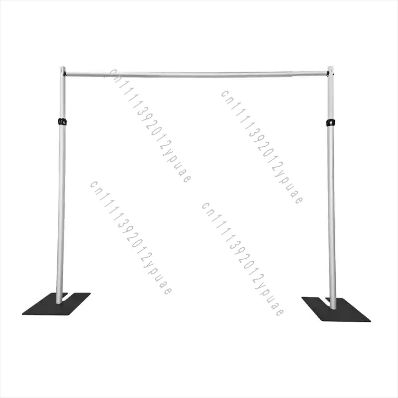 20x10ft Pipe and Drape Stand Kit, Retractable Square Aluminum Frame with Double Crossbar, Wedding Party Background Decor Support