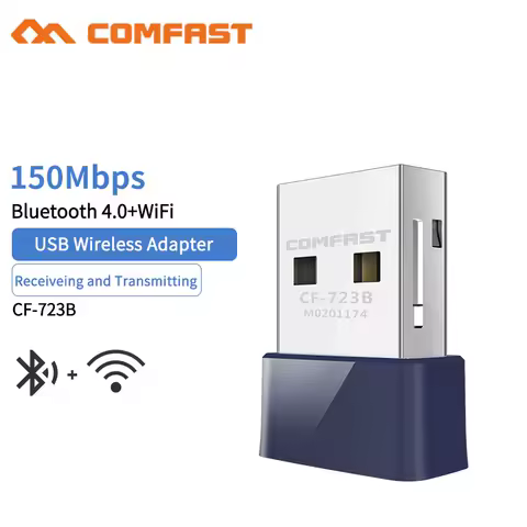 COMFAST WiFi USB Adapter 150Mbps Bluetooth 4.0 Dongle 2.4GHz Wifi Usb For PC Desktop Laptop Nano Network Card Wireless Receiver
