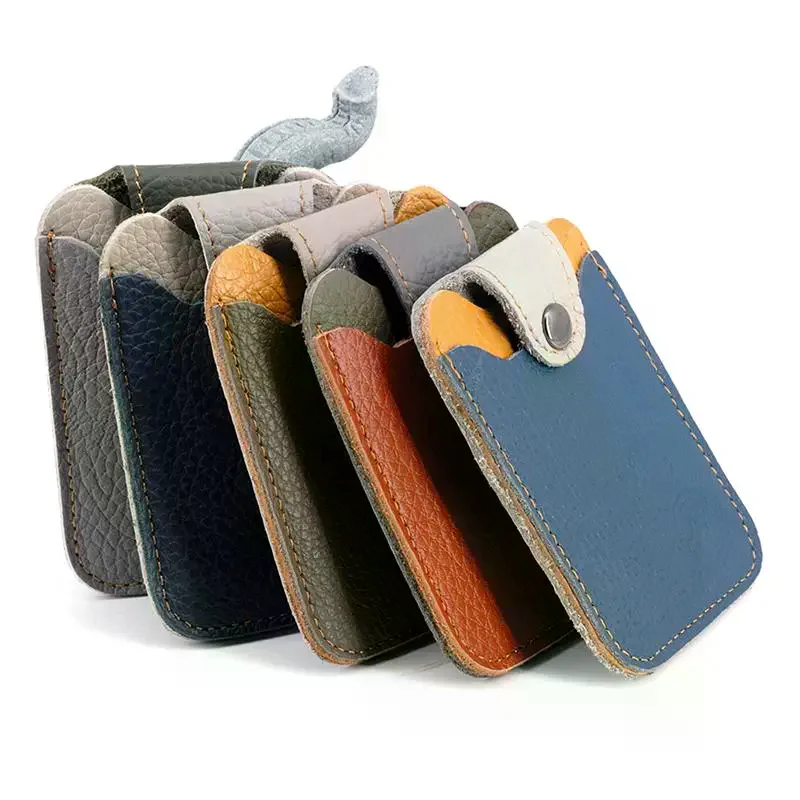 Classic Slim Leather Multi-Functional Card Holder Front Pocket Wallet With Card Slots Protector Card Sleeve