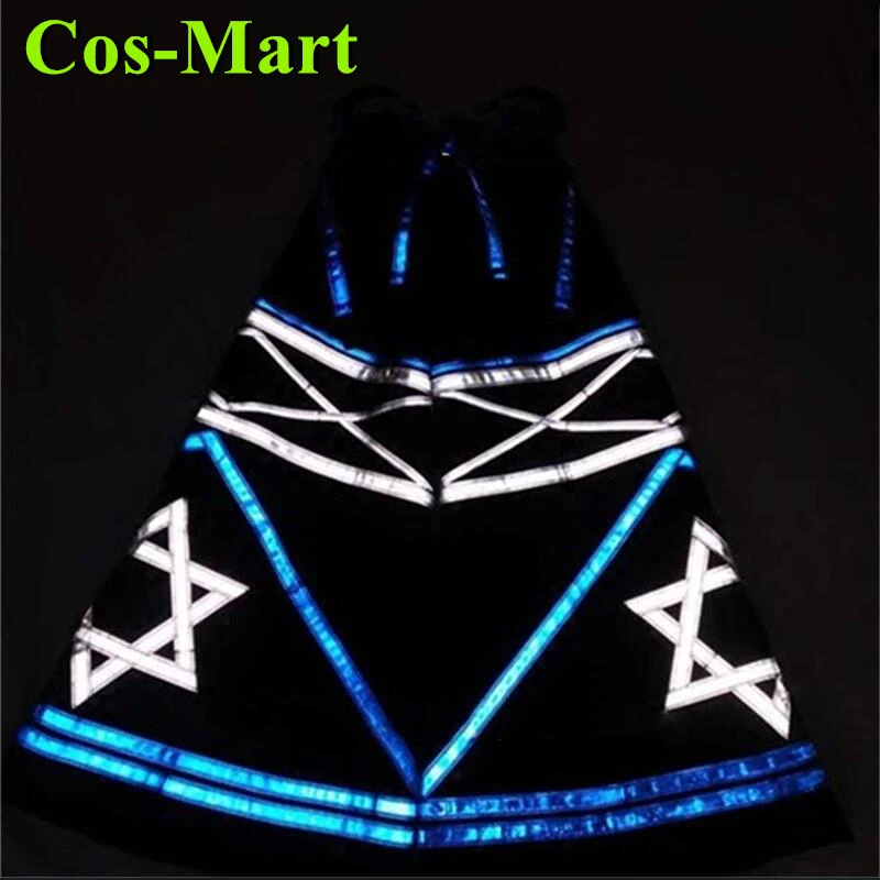 

Cos-Mart Ghost Dance Pants Fluorescent Reflective Street Dance Hip-hop Pants Night Cosplay Costume Flared Pants Reflection