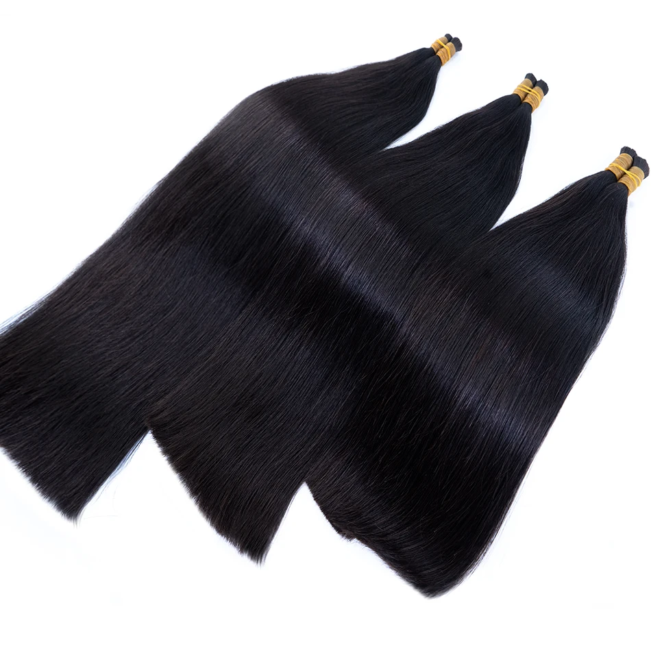 14A Grade Geen Inslag Dubbelgetrokken Vietnamees Haar 100% Echte Bundels Menselijk Haar Bulk Voor Vlechthaar Human Hair Extensions