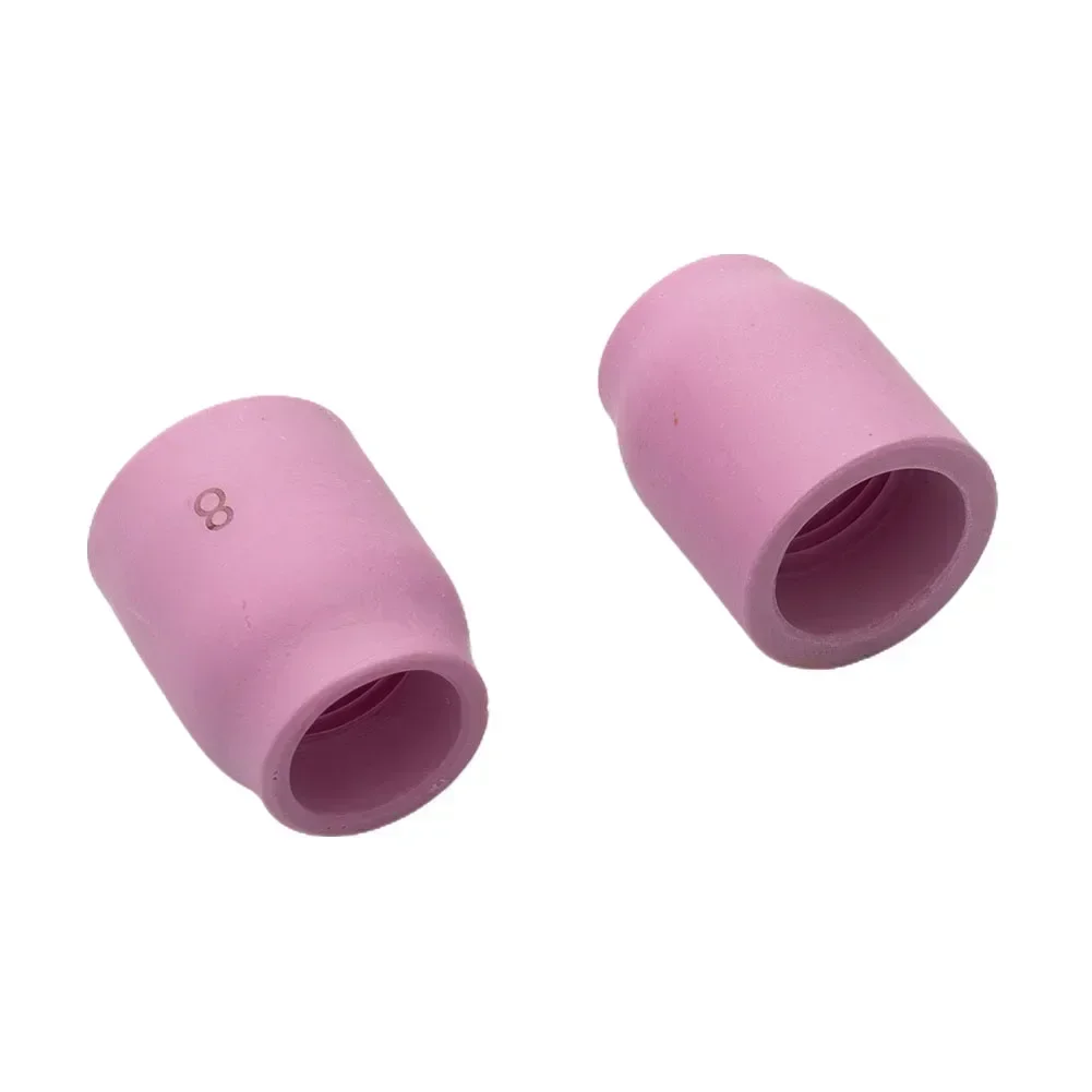 Aluminum Oxide Nozzle Gas Lens Cup For WP-9/20/25/17/18/26 TIG Welding Torches 5pcs Accessories Ceramic Pink Brand New