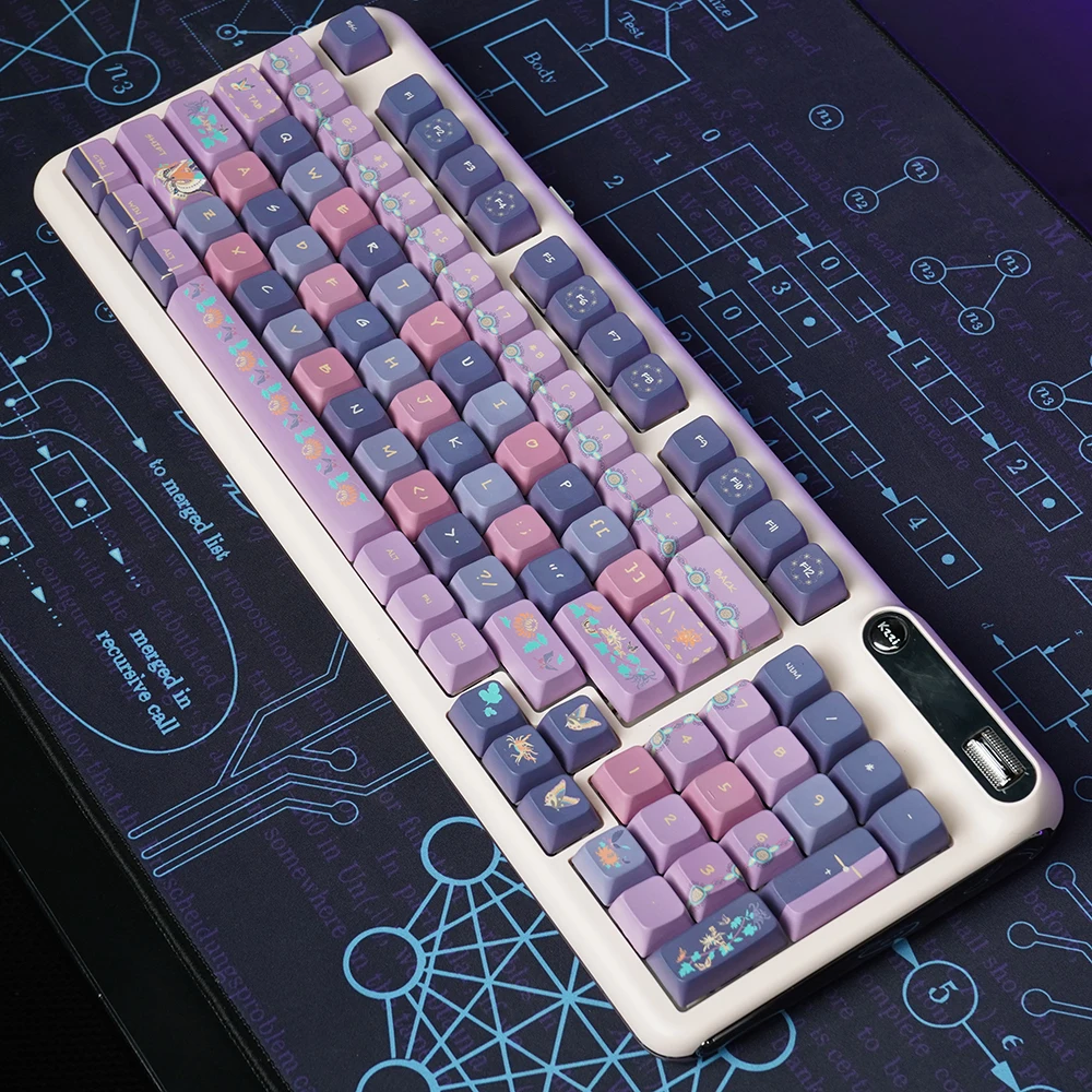 Imagem -05 - Npkc Mechanica Keyboard Key Cap Pbt Keycap Sublimação de Corante 126 Teclas Perfil Mda Cherry mx Switch