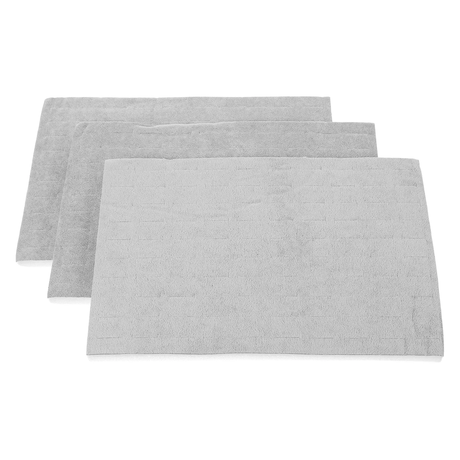 

3 Pcs Jewelry Box Pad Insert Display Mat Foam Trays Earring Holder Grey Cuttable Board Sponge