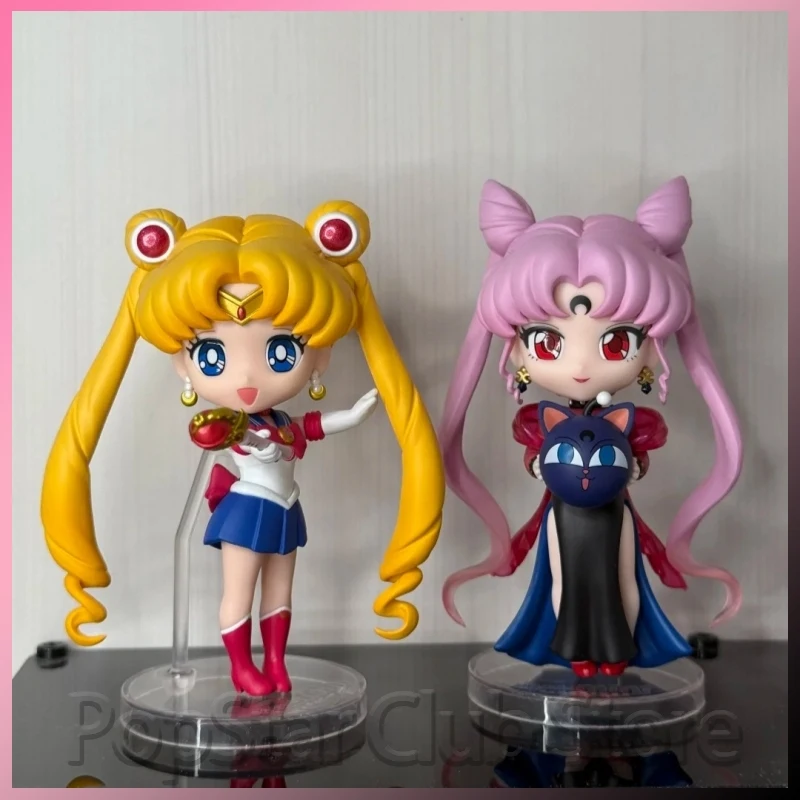 

Оригинальная фигурка Bandai Figuarts Mini Black Lady Chibi Moon Q Style, коллекционная игрушка-декор по аниме Сейлор Мун, подарок