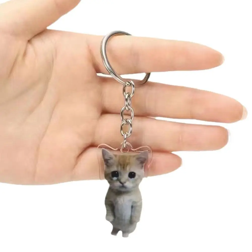 Banana Cat Happy Banana Cat Keychain Pendant Backpack Charm Banana Cat Mobile Phone Chain Cartoon Keyrings Banana Cat Pendant