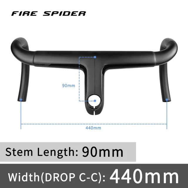 FIRE SPIDER Full Carbon Road Bike Handlebar All Hidden Integrated
