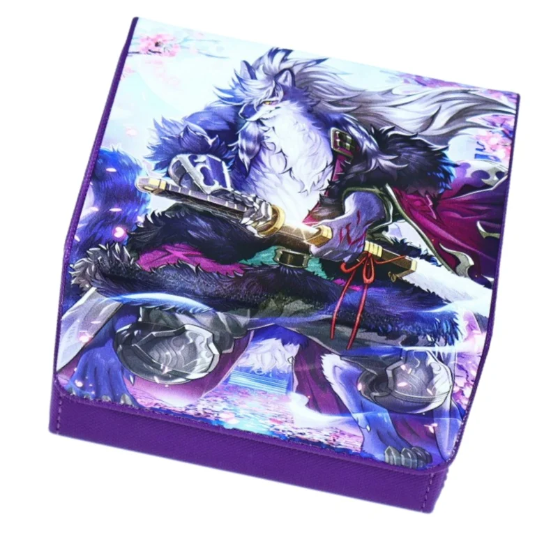 

Yu-Gi-Oh! Folgo Justice Fur Hire Magnetic Leather Board Game Card Box Donpa Marksman Fur Hire Game Collectible Card Storage Box