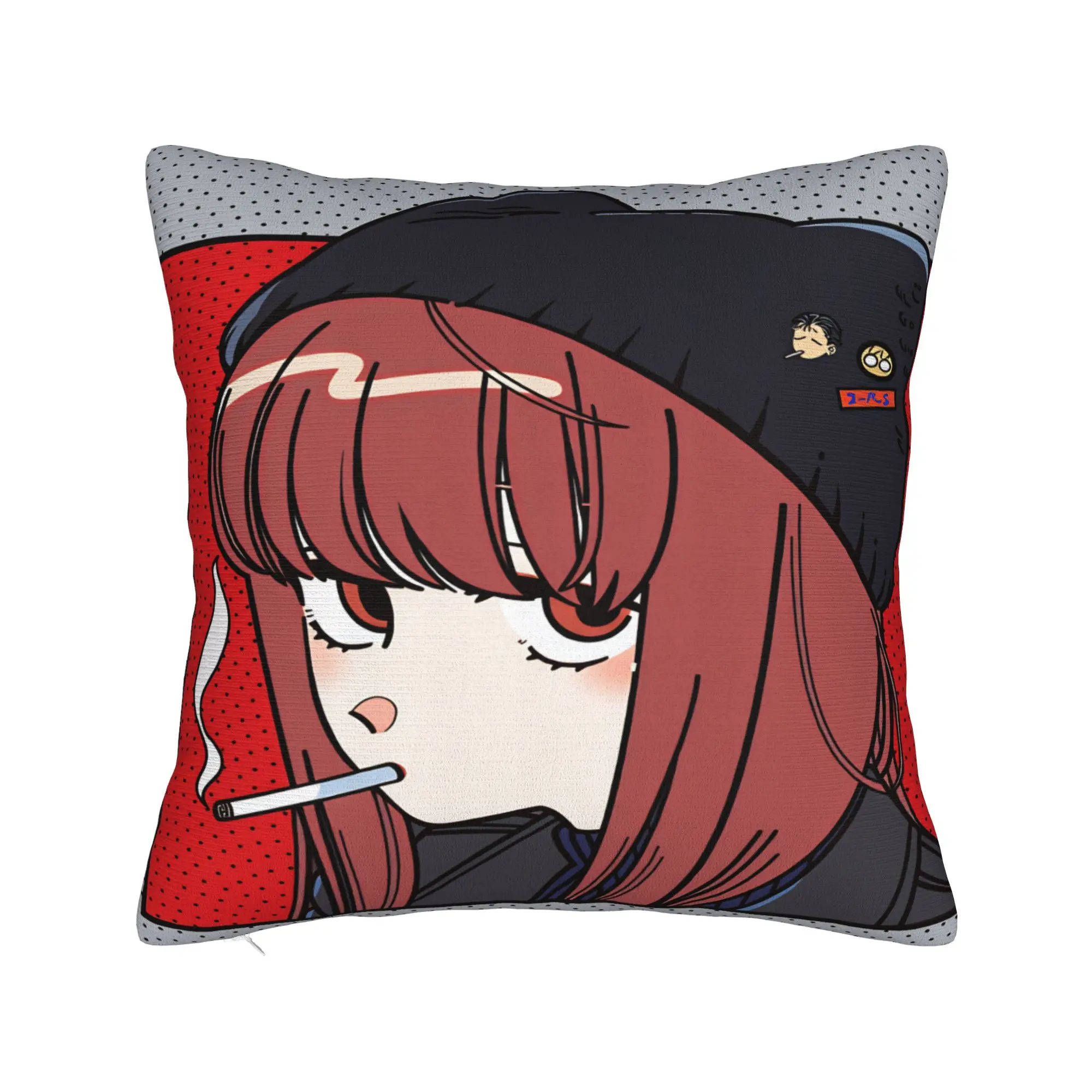 Smoking Behind Supermarket Yamada Pillow Cover  Comfy Cushion Cover Novelty Pillow Case For Living Room Bed Chair