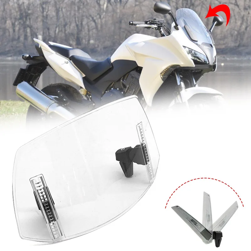 CBF1000A CBF1000 Motorcycle Universal Adjustable Windshield Extension Spoiler Windscreen Air Deflector For Honda CBF 125 500 600