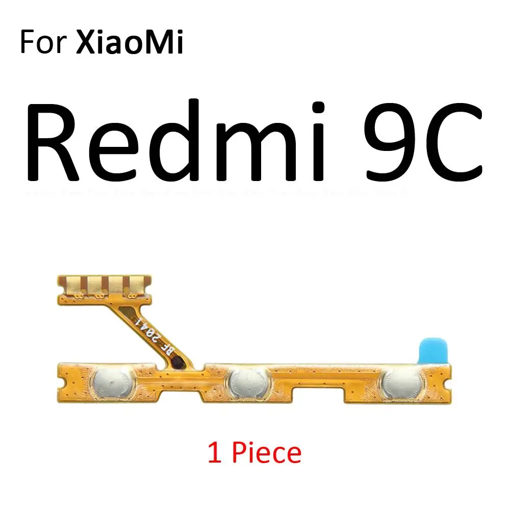 Bouton de commande de volume pour Xiaomi Redmi 9i 9A 9T 9C NDavid 9 Power India 8 8A 7 7A, câble flexible