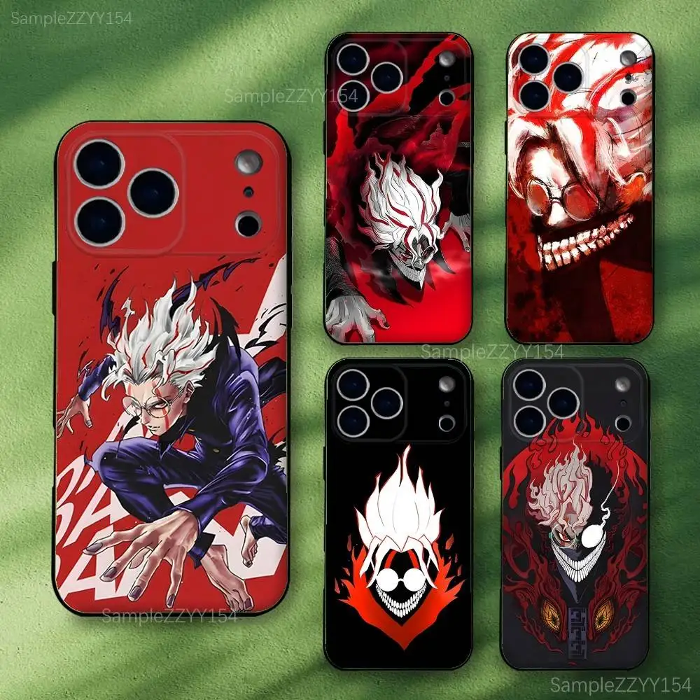 

D-Dandadan Okarun Phone Case For iPhone 17,16,15,14,13,12,Pro,Max,Plus,E,SE4,Air,Mini Black Soft Funda