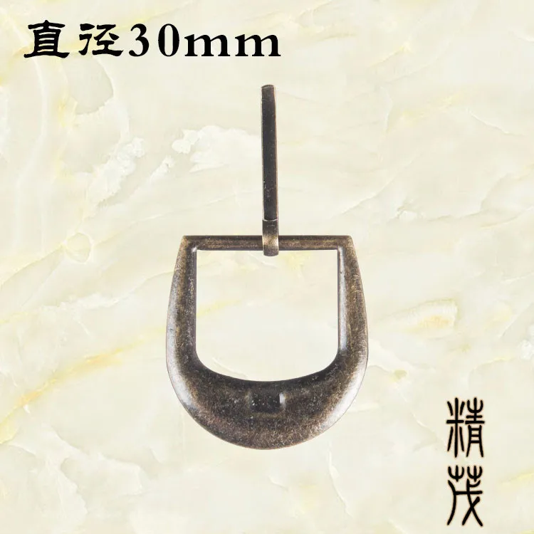 Hebilla de cinturón de cuero de hierro, accesorios artesanales, caja de hebilla de hierro, bolsa, accesorios de cinturón, diámetro interior de 3cm, 832
