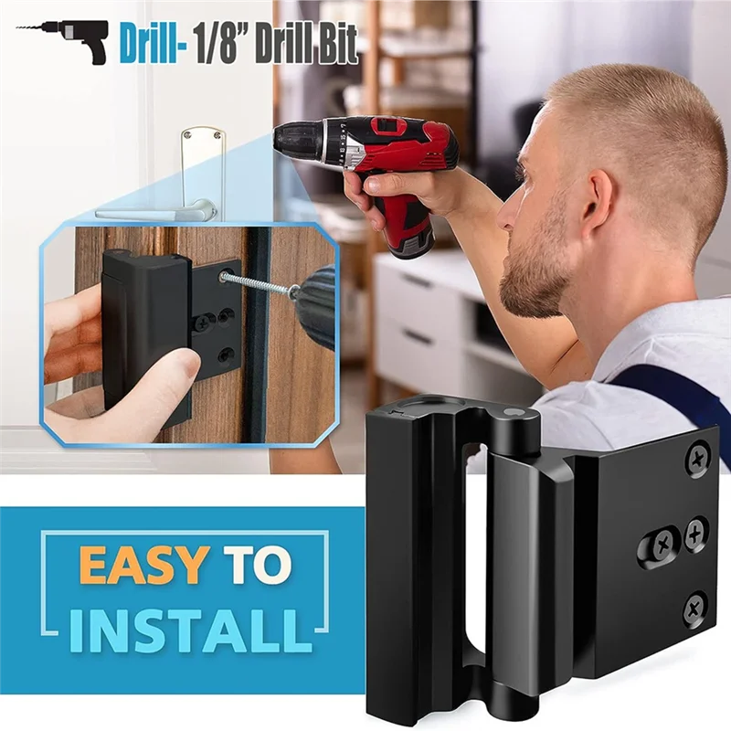 Home Security Door Lock Home Reinforcement Door Lock Device Lock Childproof Door Reinforcement Lock C