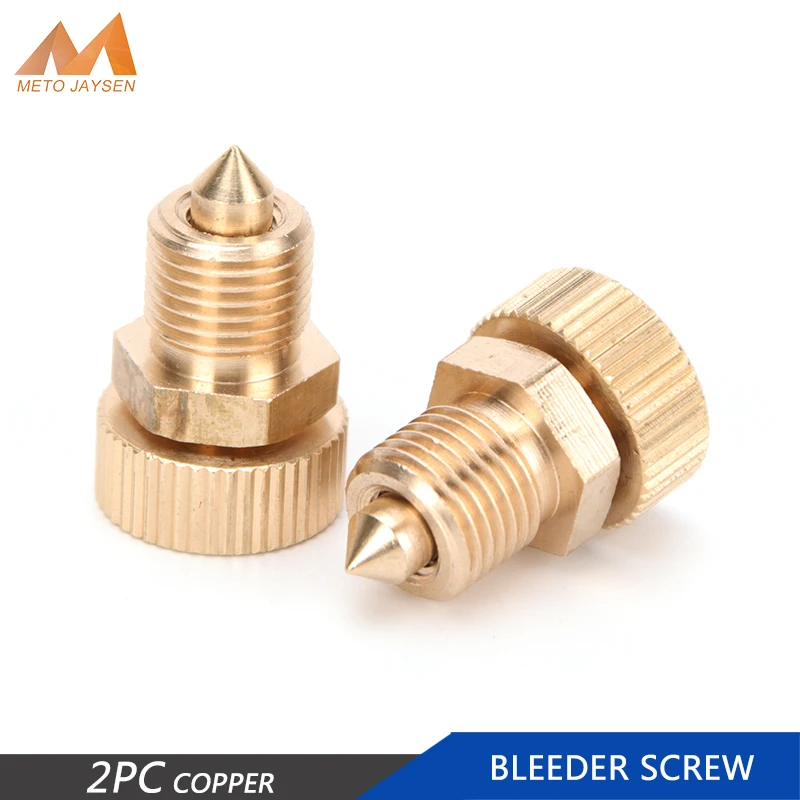 2pcs/set Copper High Pressure Air Bleed Screw Safety Bleeder Valve Spare Parts 3-Stage Pump Replacement Kit PCP Air Pumps Parts