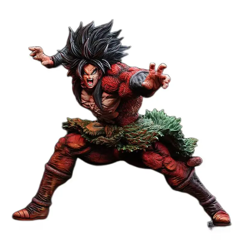 Figurka Dragon Ball Broli Super Saiyan 28cm Ręcznie Robiona Model Postaci Animacyjnej Statuetka Kolekcjonerska Dekoracja na Biurko Prezent