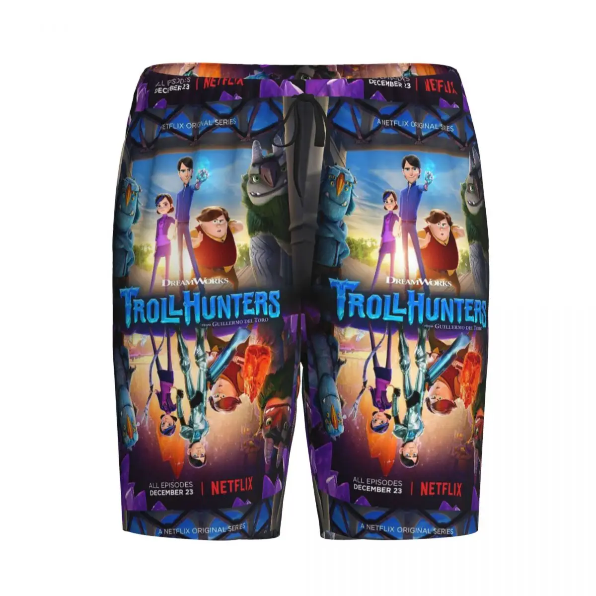

Custom Cartoon TrollHunters Shorts Sleeping Pants Men Pajama Pants Lounge Sleep Sleepwear Bottoms