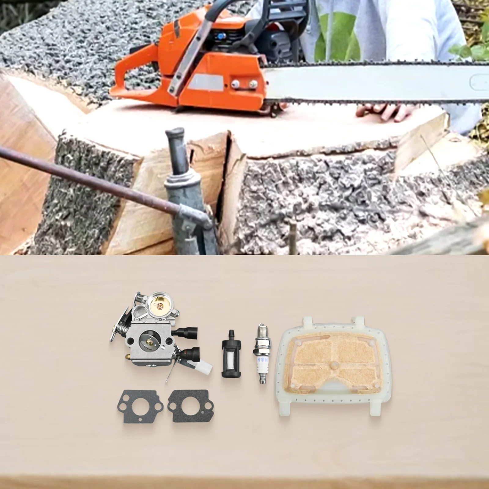 

Карбюратор и комплект воздушных фильтров для бензопил, совместимый с моделями ДЛЯ MS171 MS181 и MS211. C1Q268C.